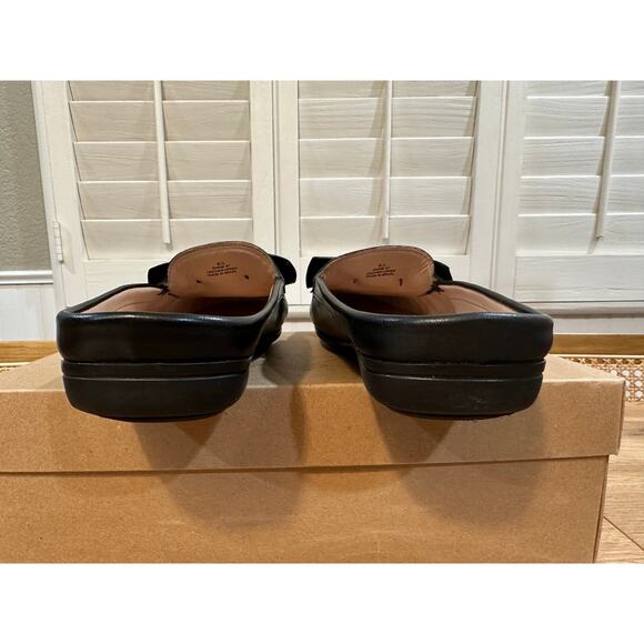 MJNY Marc Joseph Diane Street Flats Black Nappa Leather Size 9.5 NIB Chic Comfy - Picture 10 of 15